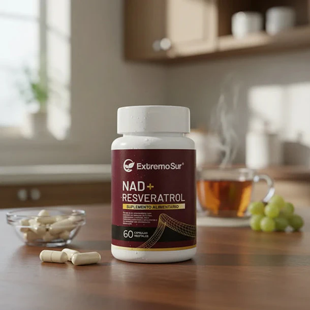 Extremo Sur- Resveratrol + Nad 60 Cápsulas Sin Sabor 4