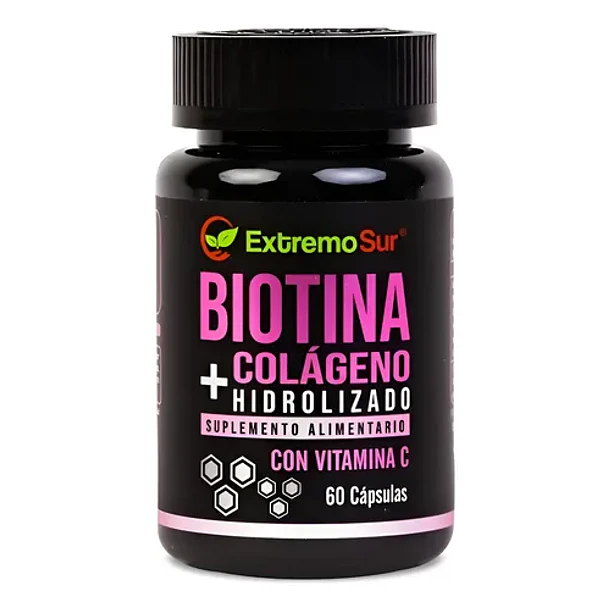 Extremo Sur - Biotina + Colágeno Hidrolizado 60 Comprimidos N/a 1