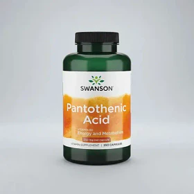 Acido Pantotenico Vitamina B5 250caps 250mg Pantothenic Acid Sin Sabor