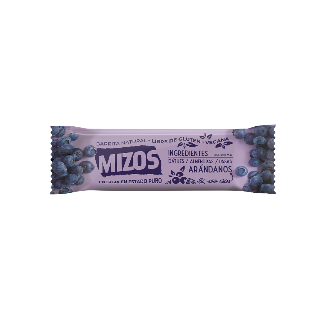 Mizos - Barrita Natural - Sabor Arandano 35 g 1