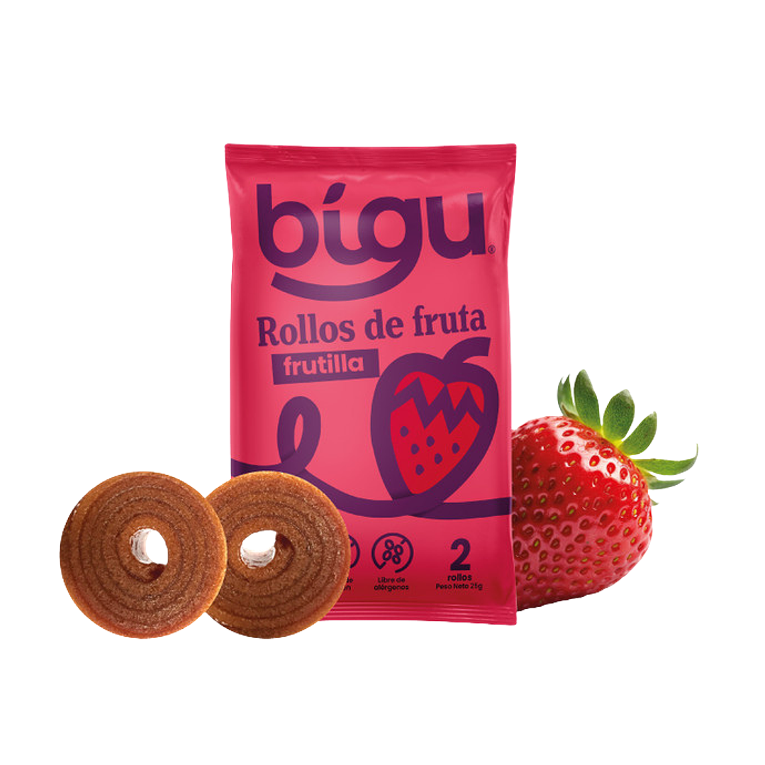 Bigu - Rollos de Fruta sabor Frutilla 25 g 1