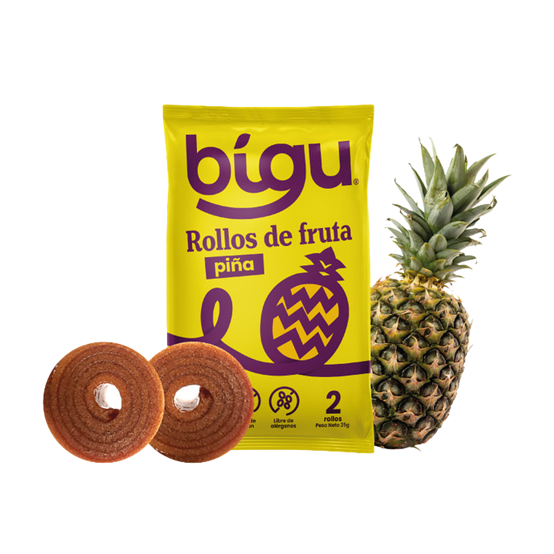 Bigu - Rollo de Fruta sabor Piña 25 g 1