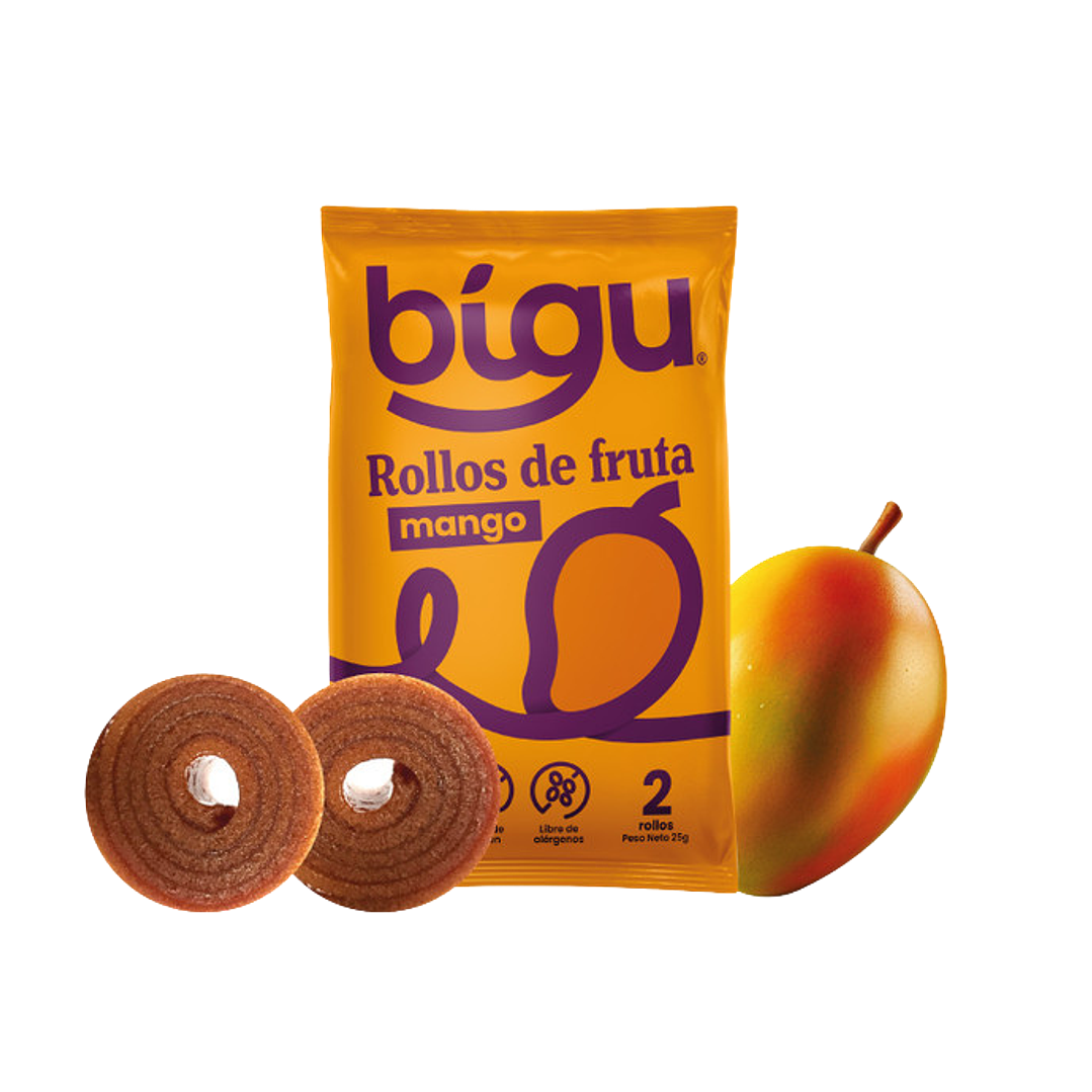 Bigu - Rollo de Fruta sabor Mango 25 g 1