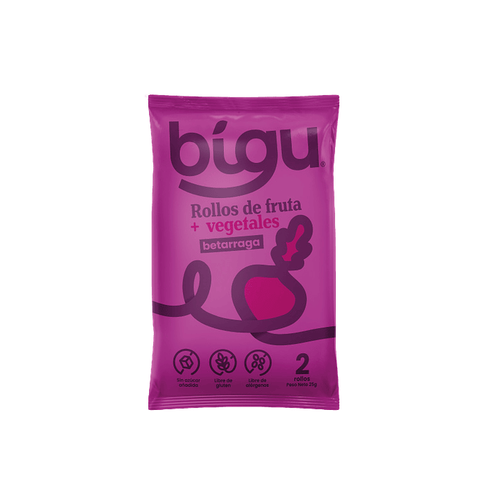 Bigu - Rollos de Betarraga 25 g 1