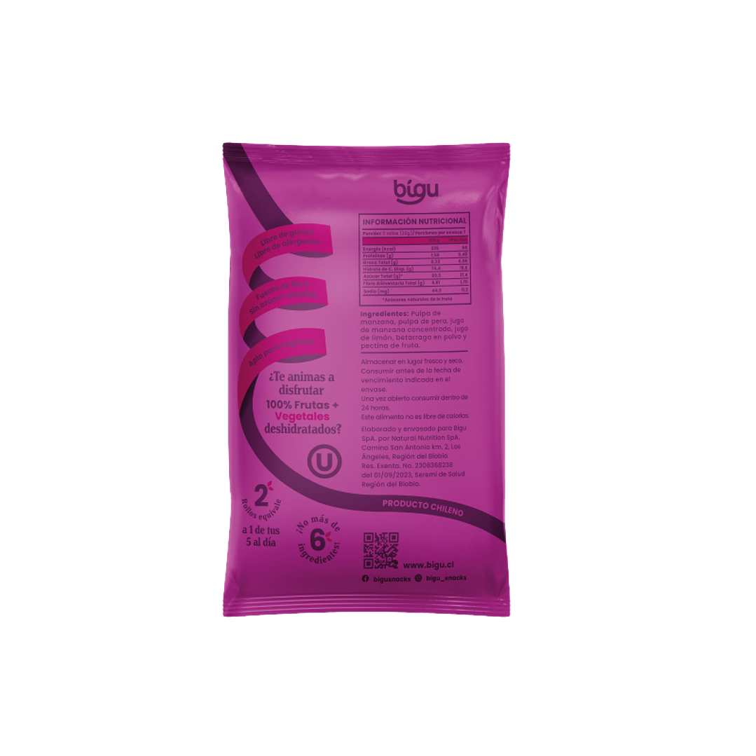 Bigu - Rollos de Betarraga 25 g 2