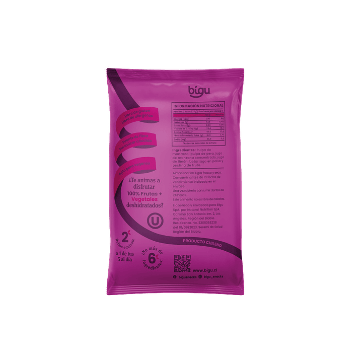 Bigu - Rollos de Betarraga 25 g 2