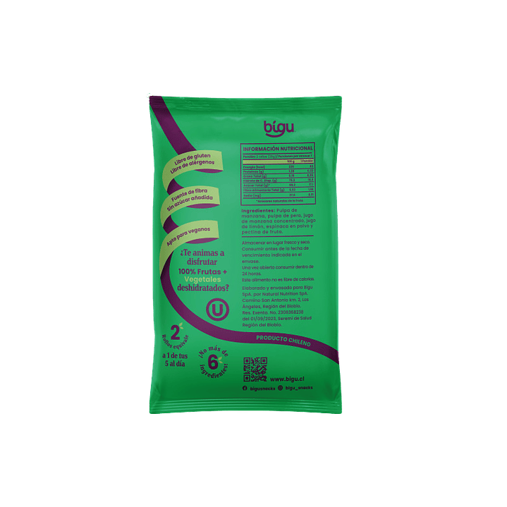 Bigu - Rollo de Espinaca 25 g 2