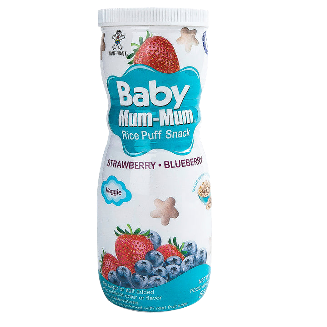 Baby Mum-Mum - Puff de Arroz sabor Frutilla & Arándano 1
