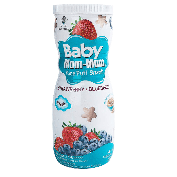 Baby Mum-Mum - Puff de Arroz sabor Frutilla & Arándano 1