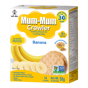 Crawler Mum-Mum - Galleta de Arroz sabor Plátano 