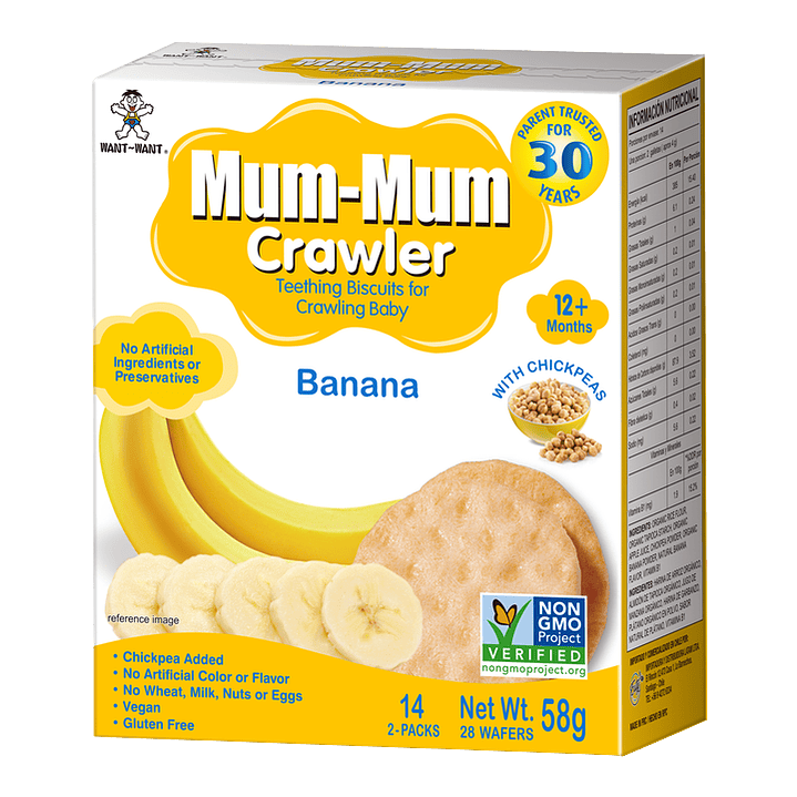 Crawler Mum-Mum - Galleta de Arroz sabor Plátano  1