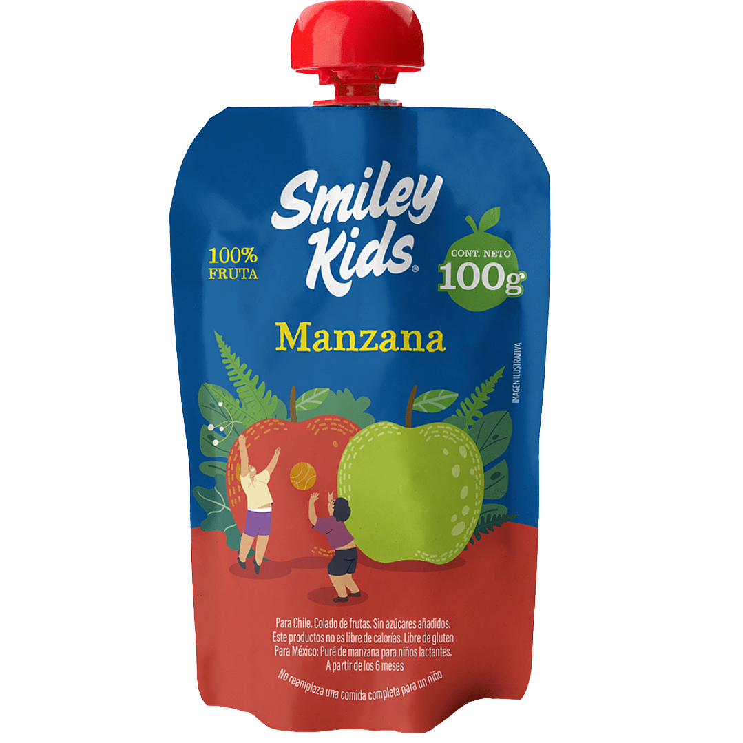 Smiley Kids - Puré sabor Puré Manzana 1
