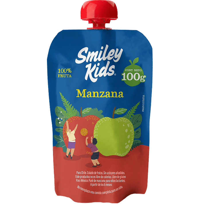 Smiley Kids - Puré sabor Puré Manzana 1