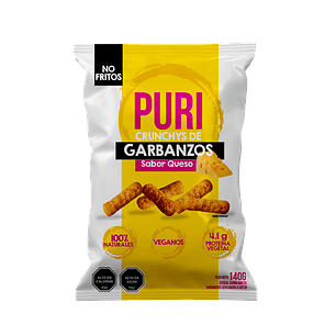 Puri - Crunchy de Garbanzos sabor Queso Familiar 140 g