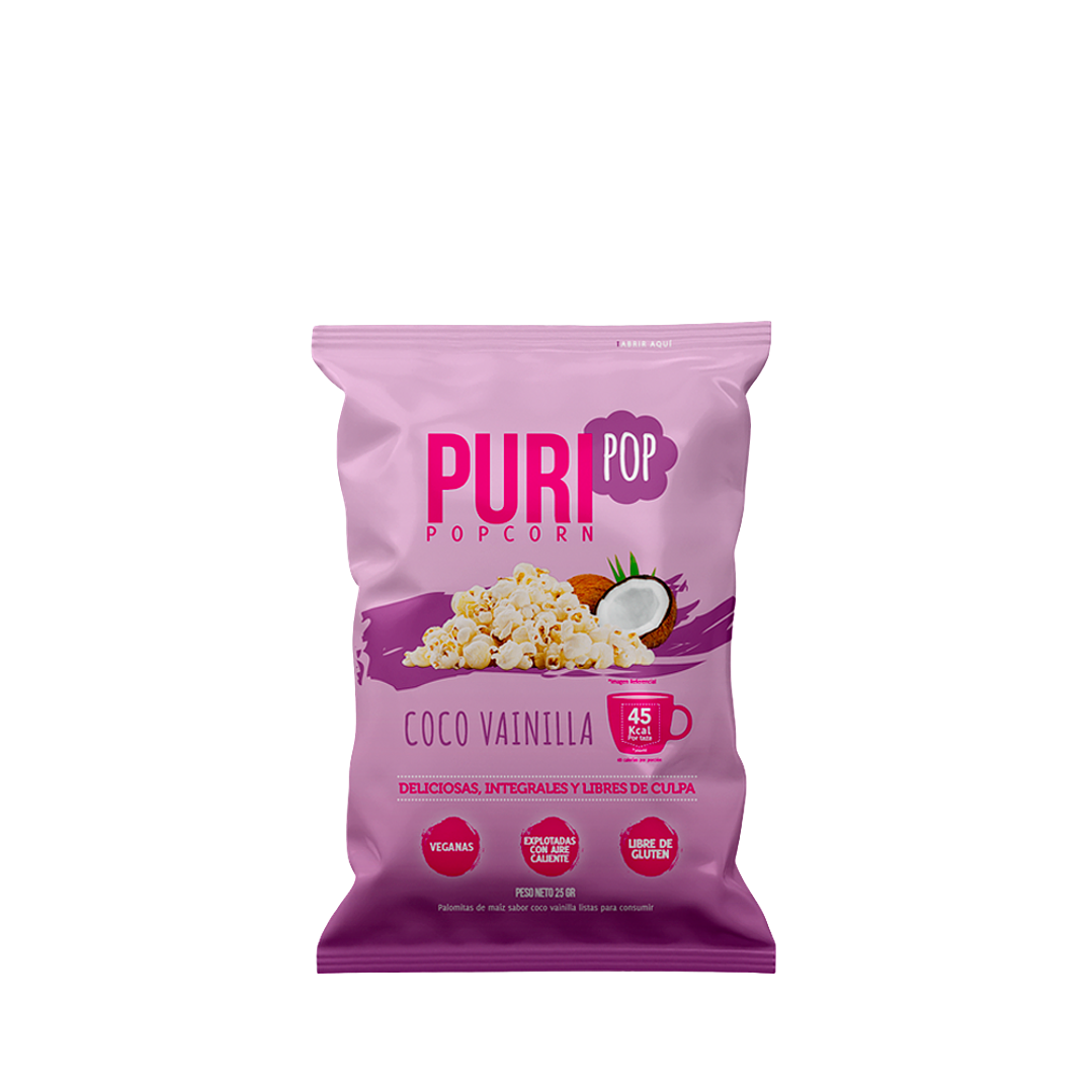 Puri - PuriPop Coco Vainilla Individual 25 g 1