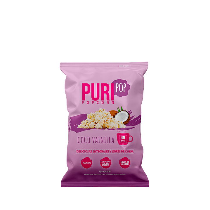 Puri - PuriPop Coco Vainilla Individual 25 g 1