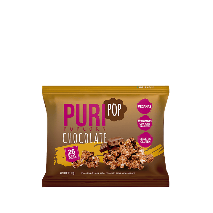 Puri - MINI Puripop Popcorn Chocolate 10 g 1