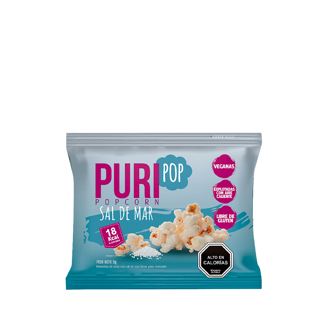 Puri - MINI Puripop Popcorn con Sal de mar 5 g 1