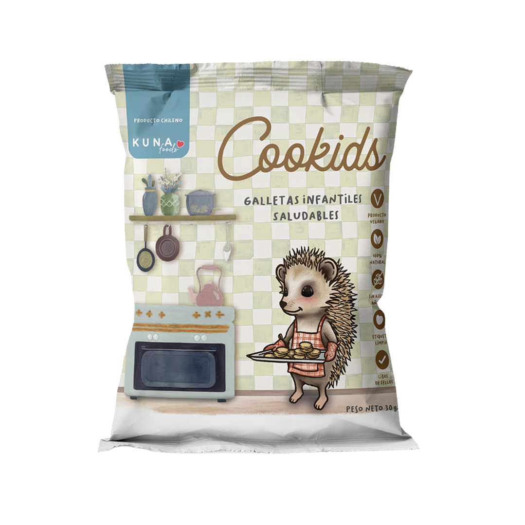Kuna Foods - Galleta Cookids sabor Original 30 g 1