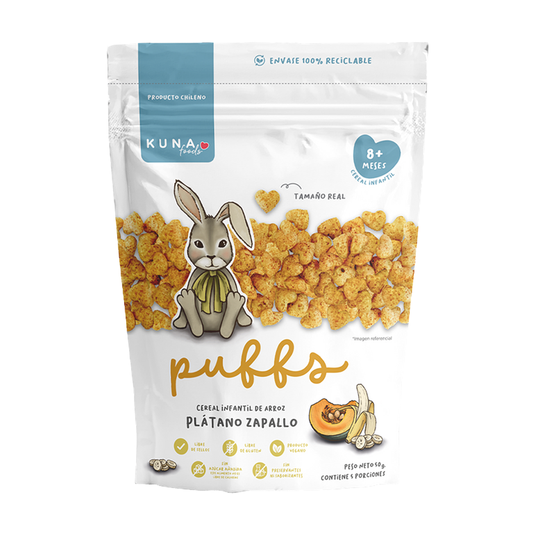 Kuna Foods - Puffs Familiar sabor Plátano Zapallo 50 g 1