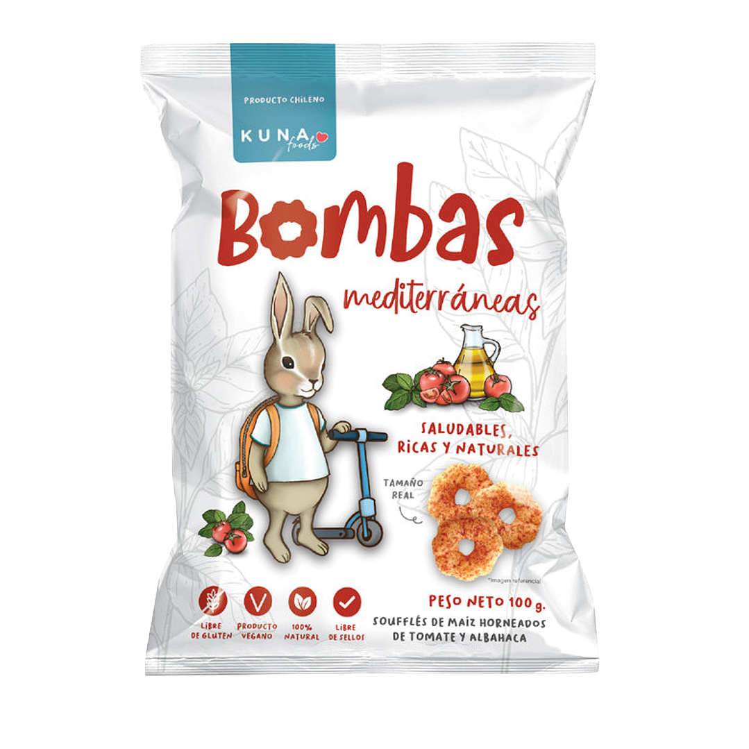 Kuna Foods - Bombas Familiar Sabor Mediterraneas 100 g 1