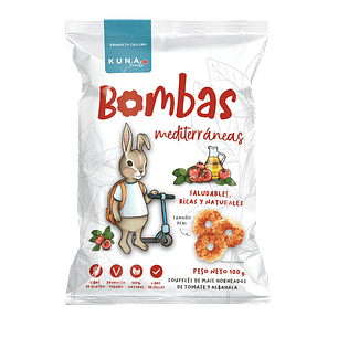 Kuna Foods - Bombas Familiar Sabor Mediterraneas 100 g