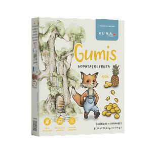 Kuna Foods - Gumis Sabor Piña (4 x 16 g)
