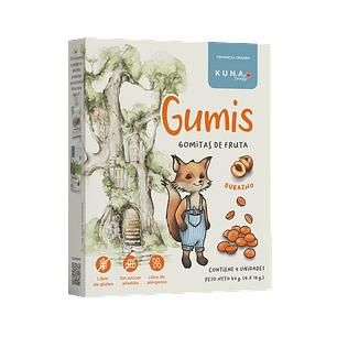Kuna Foods - Gumis Sabor Durazno (4 x 16 g)