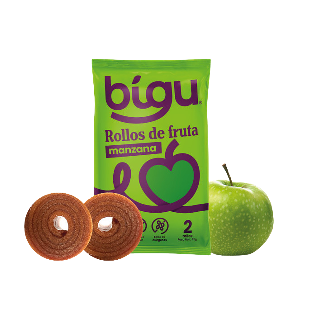 Bigu - Rollos de Fruta sabor Manzana 25 g 1