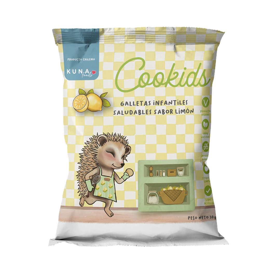 Kuna Foods - Galleta Cookids sabor Limón 30 g 1