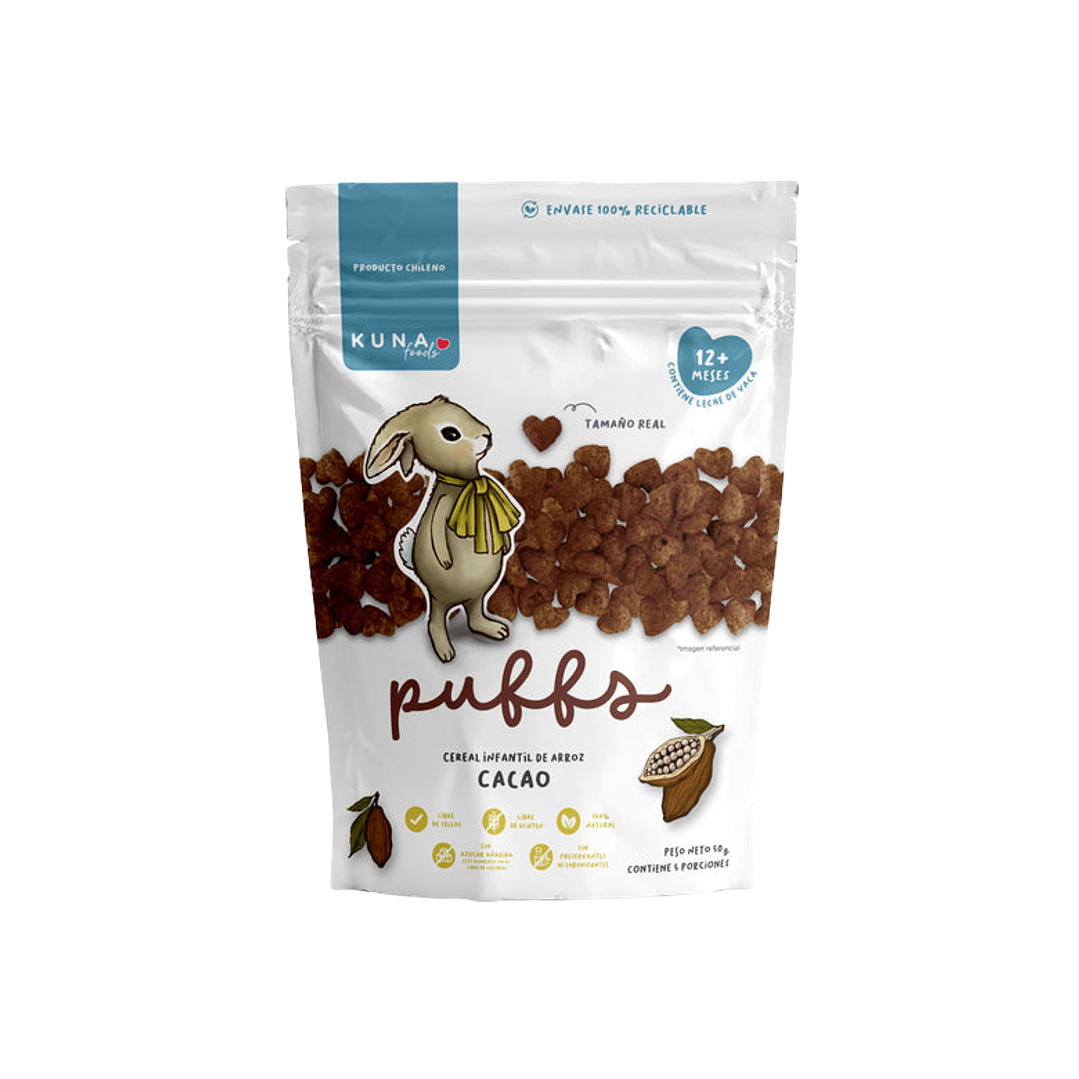 Kuna Foods - Puffs Familiar sabor Cacao 50 g 1