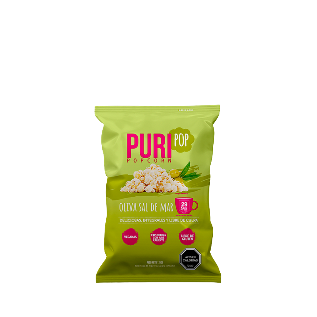 Puri - PuriPop Oliva Sal de Mar Individual 25 g 1