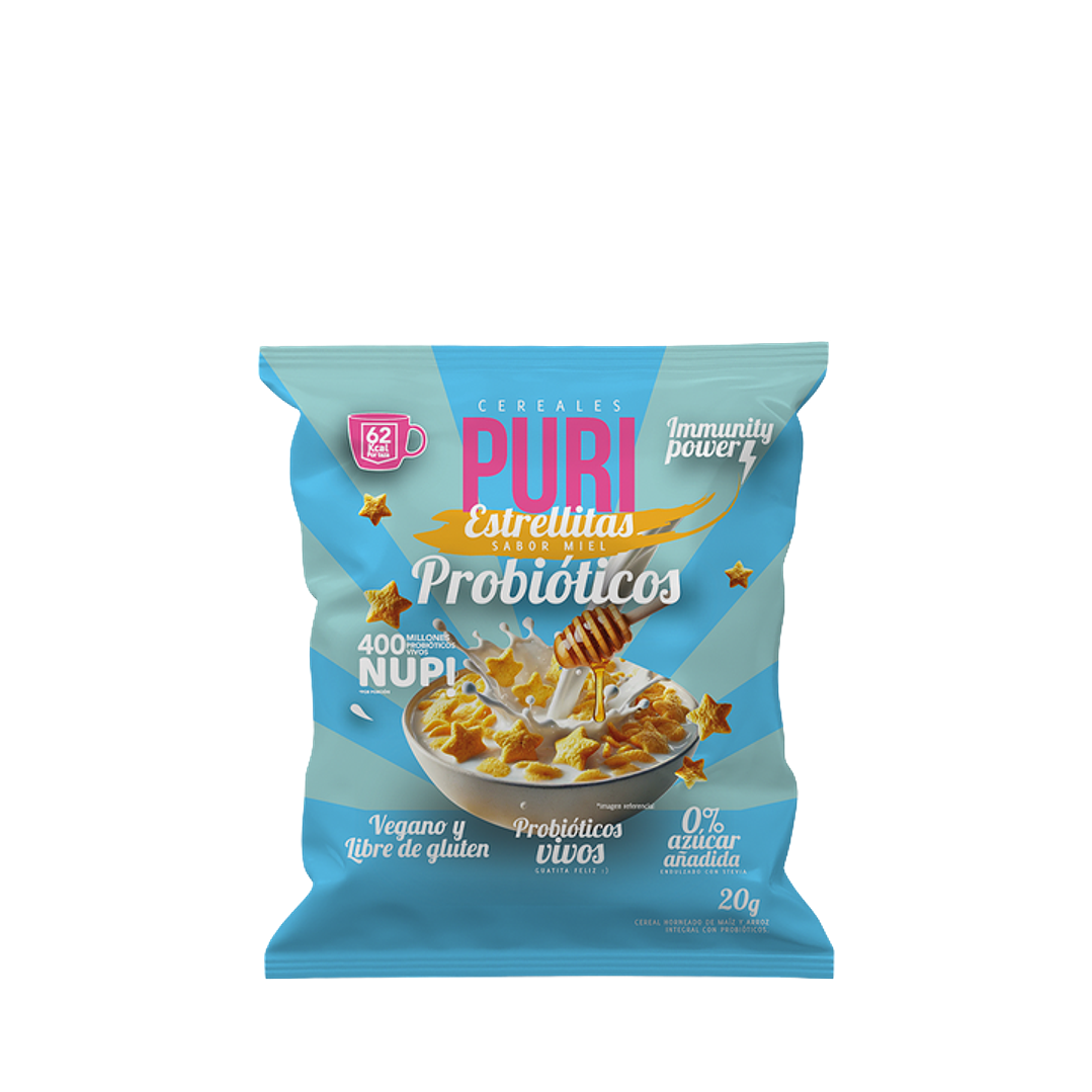 Puri - Cereales Estrellitas con Probióticos Individual 20 g 1