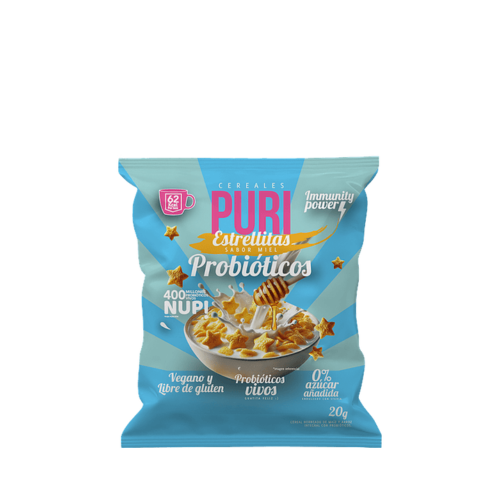 Puri - Cereales Estrellitas con Probióticos Individual 20 g 1