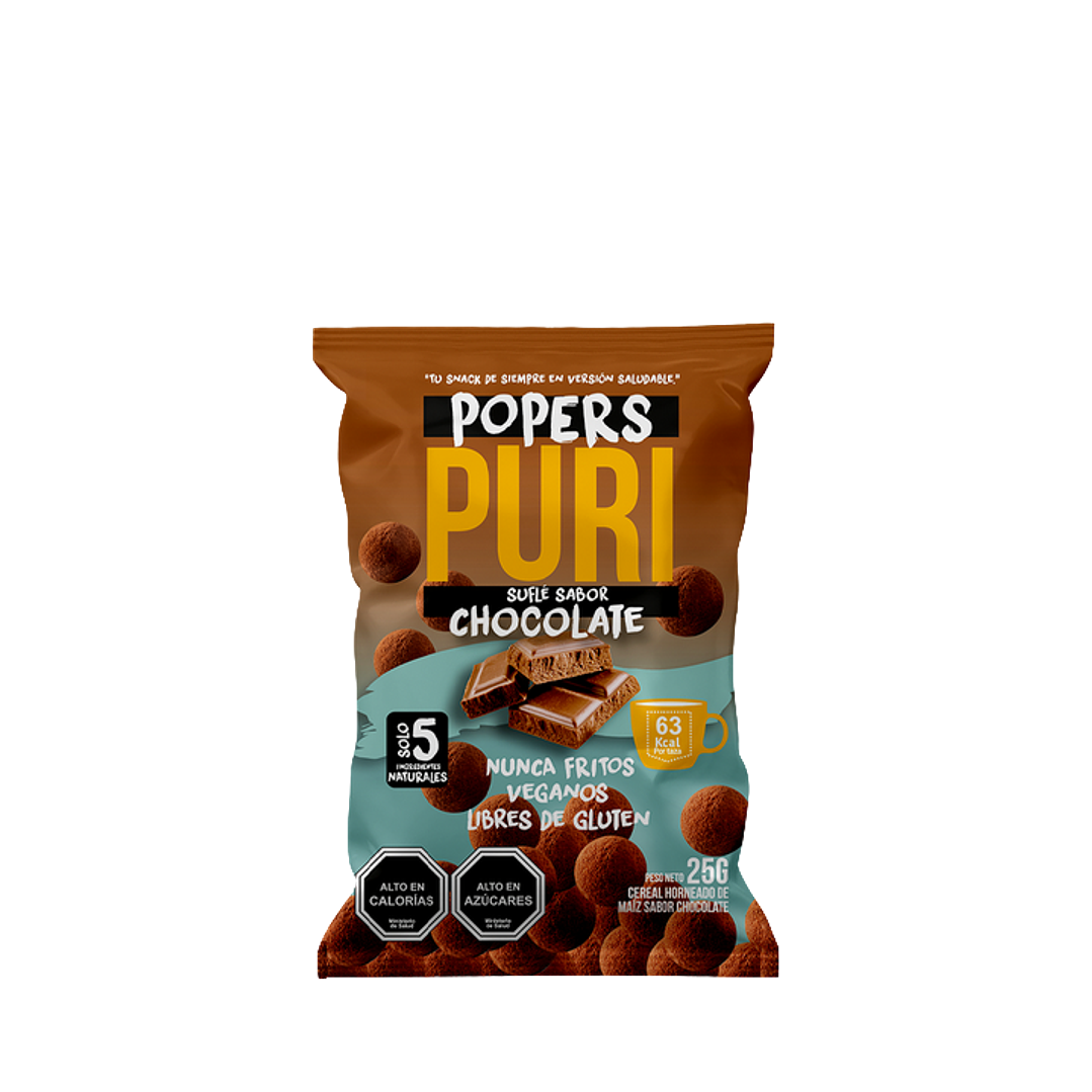 Puri - Puri Popers Chocolate Individual 25 g 1