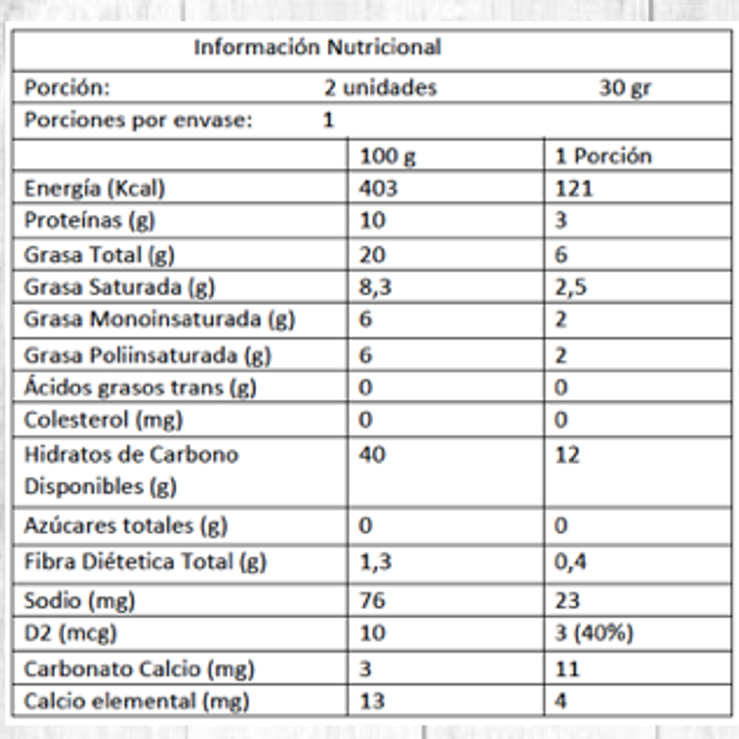 Super Snack - Super Galletas Individual 30 g 2