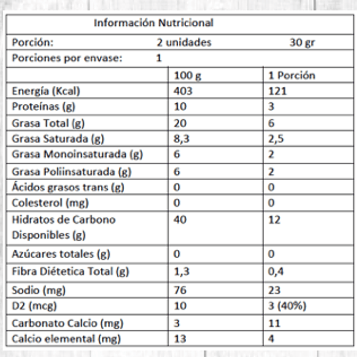 Super Snack - Super Galletas Individual 30 g 2