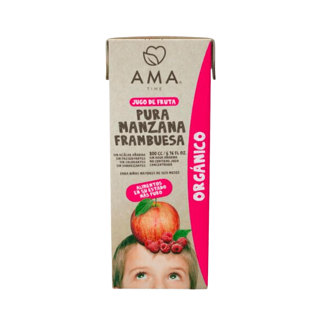 Ama Time - Jugo Manzana Frambuesa 200 ml 1