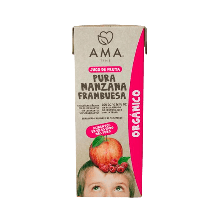 Ama Time - Jugo Manzana Frambuesa 200 ml 1
