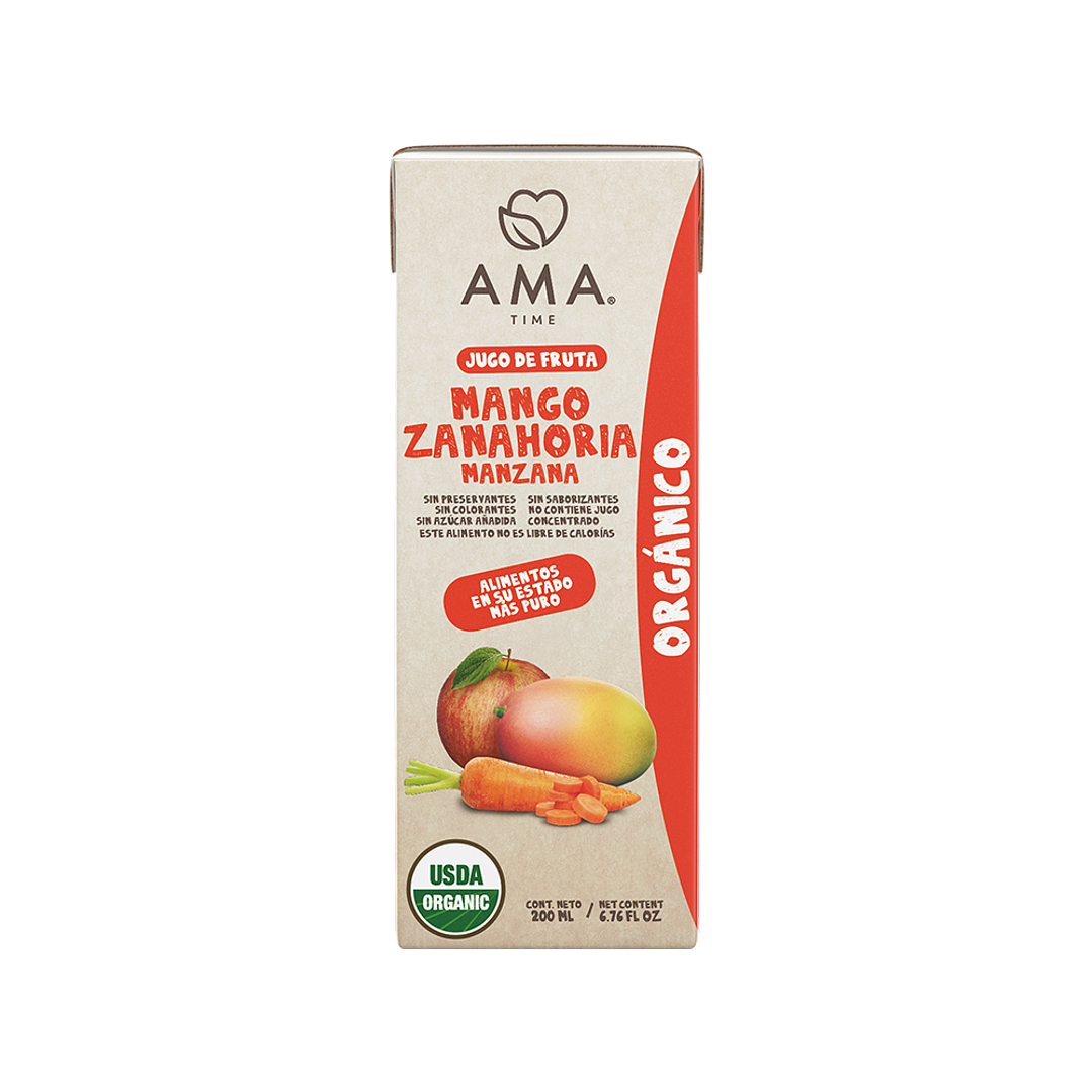 Ama Time - Jugo Mango, Zanahoria y Manzana 200 ml 1
