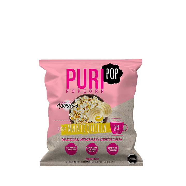 Puri - PuriPop Aperitivo Mantequilla 40 g 1