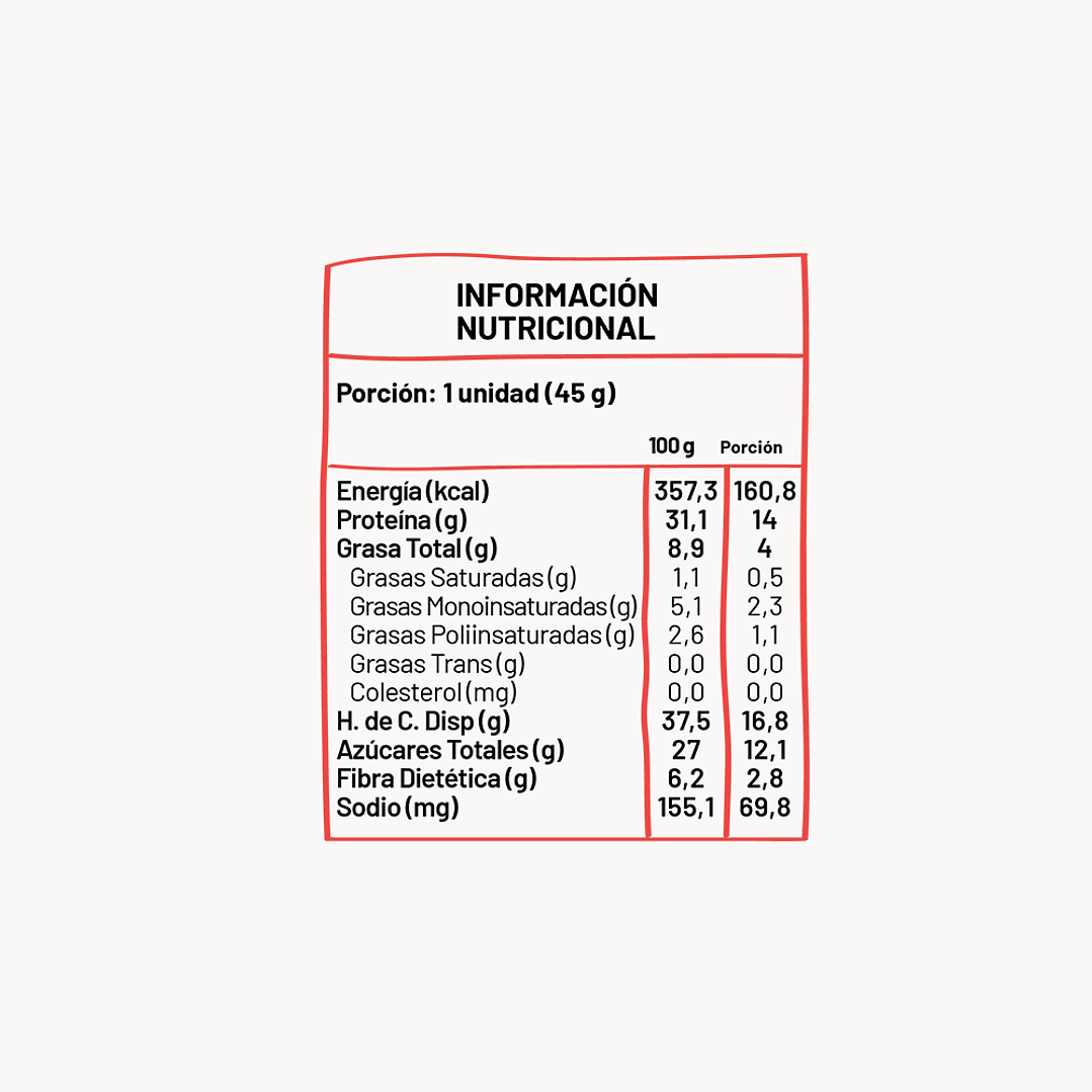 UnderFive - Protein Bar ALMENDRAS 45 g 2