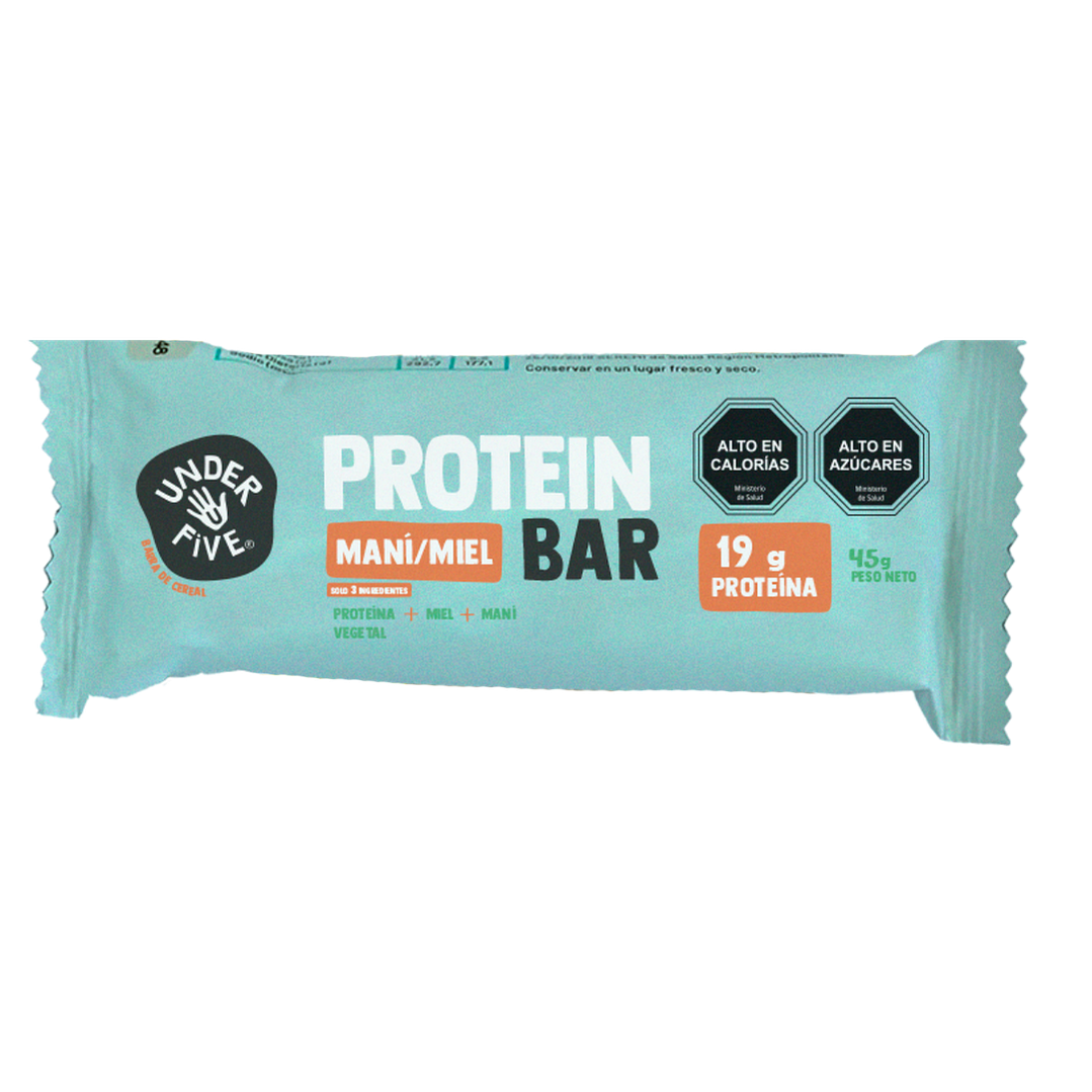 UnderFive - Protein Bar MANÍ Y MIEL 45 g 1