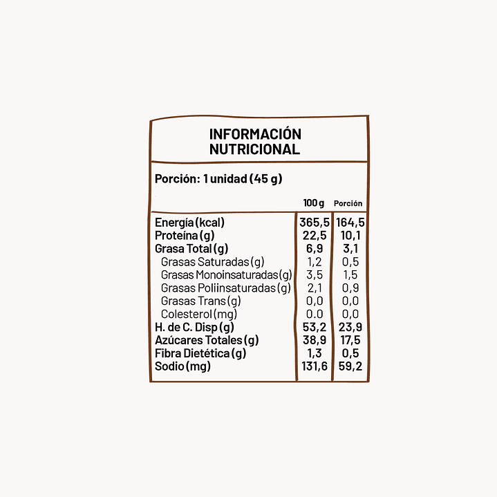 UnderFive - Protein Bar CACAO y MANÍ 45 g 2