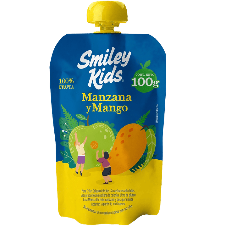 Smiley Kids - Puré Manzana Mango 1
