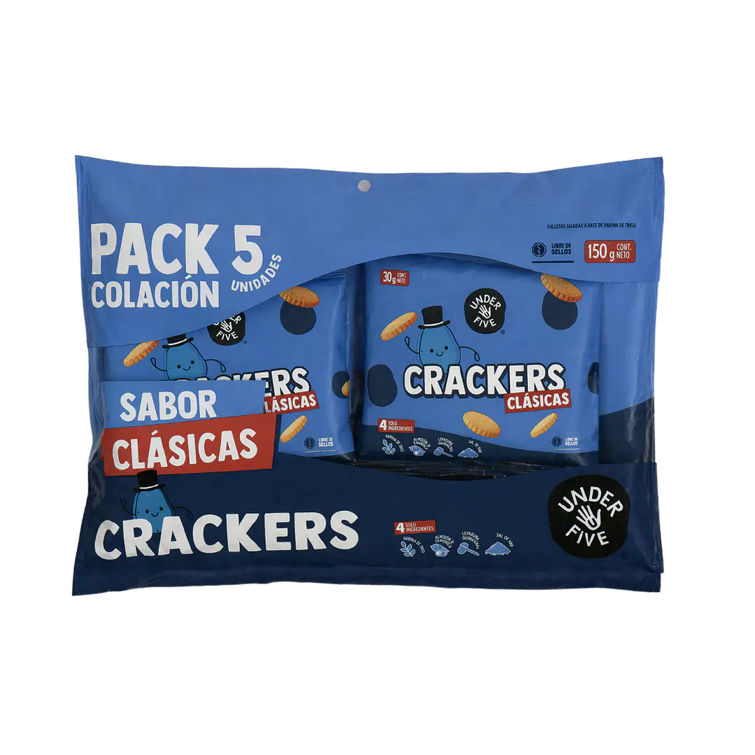 UnderFive - Crackers sabor Clásicas (Pack 5 unidades) 1