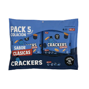 UnderFive - Crackers sabor Clásicas (Pack 5 unidades)