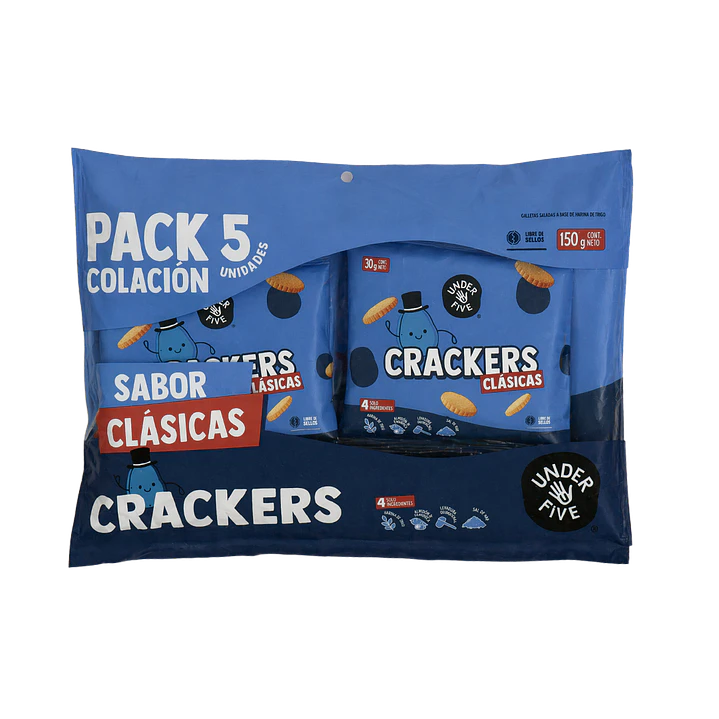 UnderFive - Crackers sabor Clásicas (Pack 5 unidades) 1
