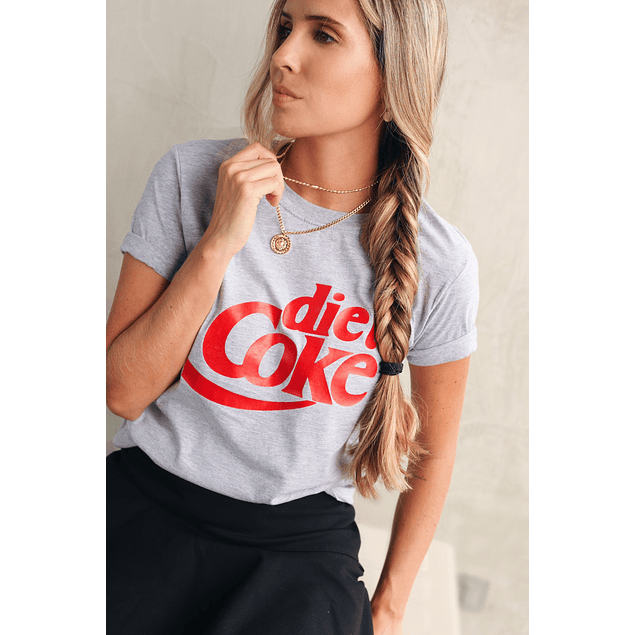 GRAY DIET COKE TEE