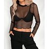 BLACK MESH TOP 